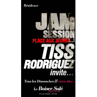 JAM SESSION –TRIBUTE TO THE BEATLES
 TISS RODRIGUEZ INVITE GUILLAUME LATIL
Festival Estival de Jam - 6ème édition ! 