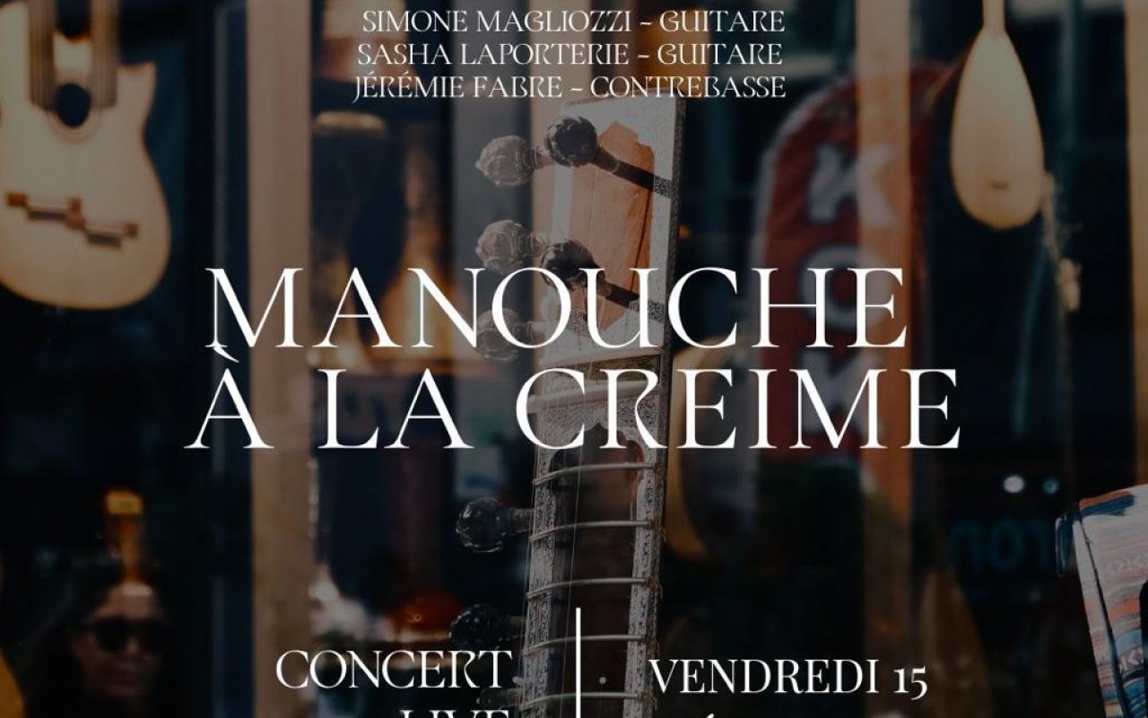 Manouche à La Creime - avec Simone Magliozzi, Sacha Laporterie et Jérémie Fabre