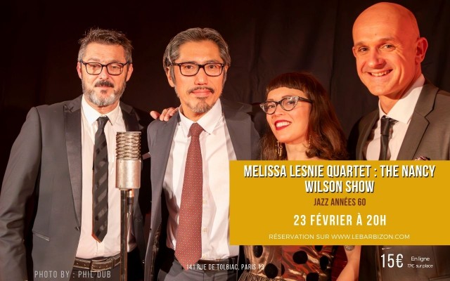 MELISSA LESNIE QUARTET : THE NANCY WILSON SHOW