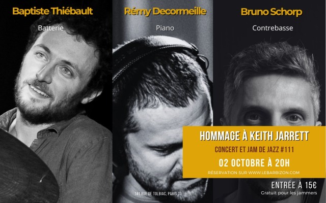 Concert Et Jam Session - Hommage à Keith Jarrett Le 2 oct 2024