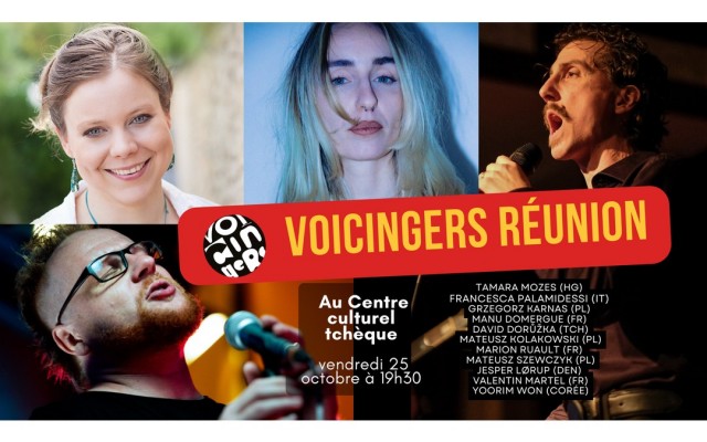 Voicingers reunion 2024 - Manu Domergue, Grzegorz Karnas, Tamara Mozes, Francesca Palamidessi - Photo : Voicingers France