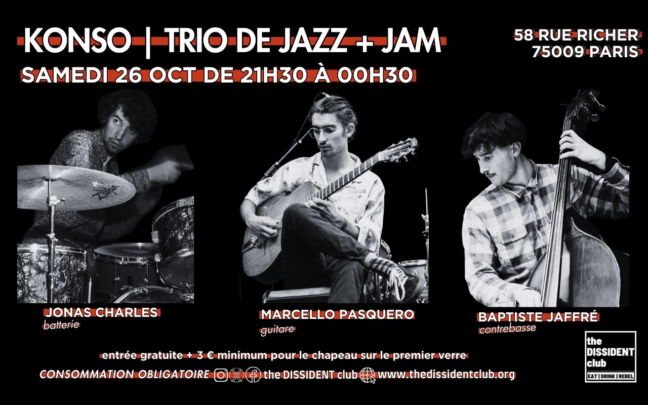 KONSO | Trio de Jazz + Jam