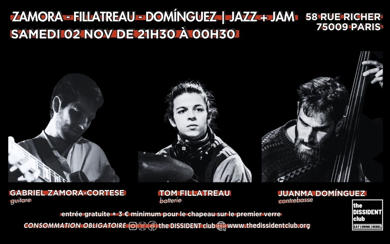 ZAMORA - FILLATREAU - DOMÍNGUEZ | Jazz + Jam