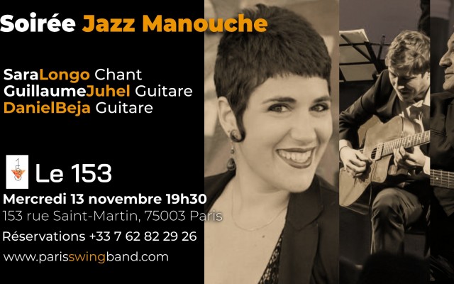 Jazz Manouche Au 153 Paris Avec Sara Longo