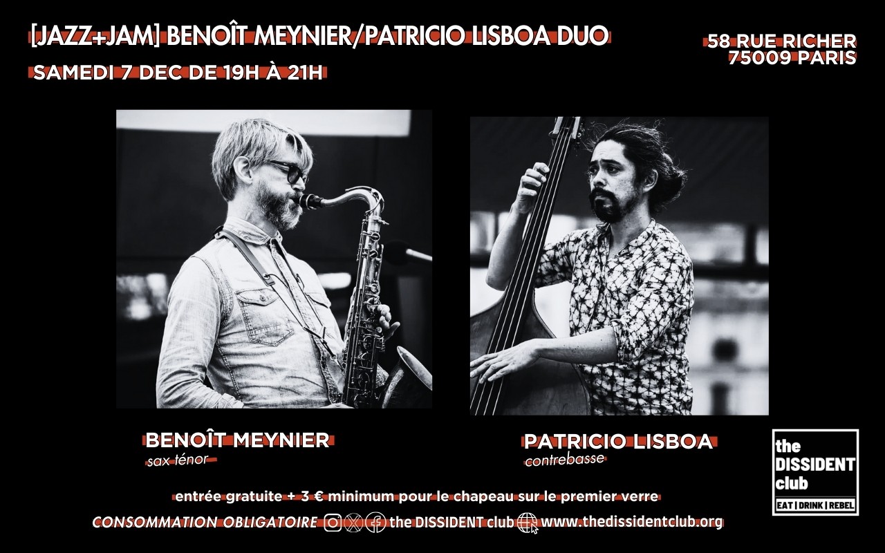 [JAZZ+JAM] Benoît Meynier/Patricio Lisboa Duo