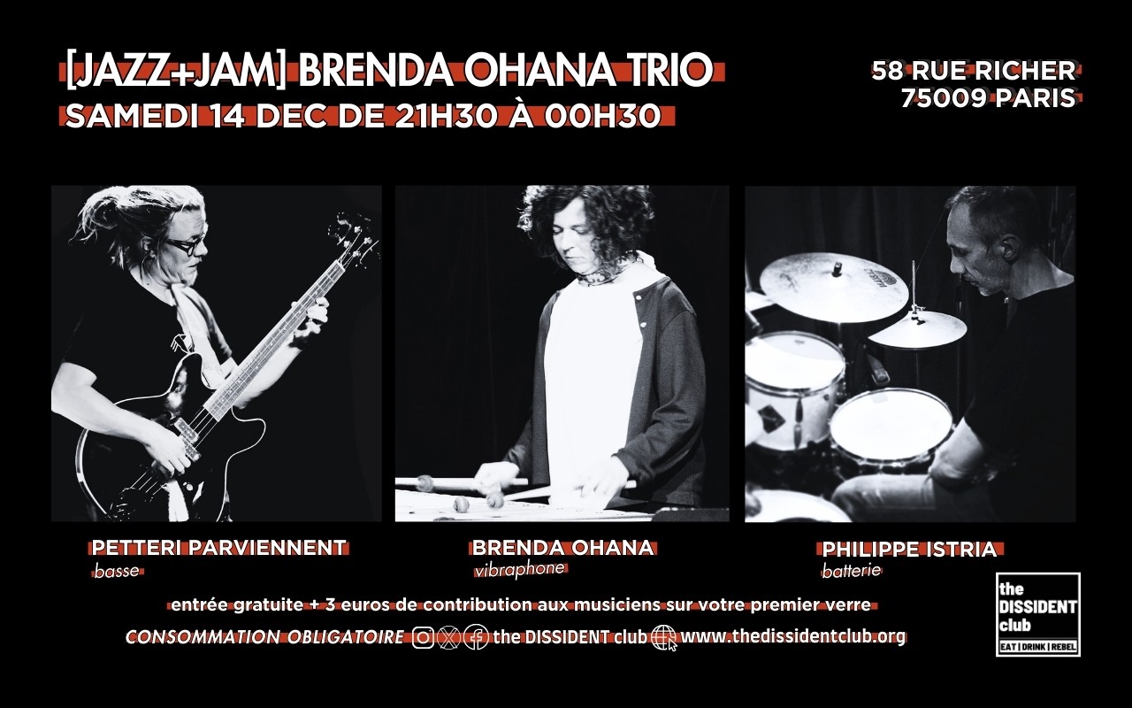 [JAZZ+JAM] Brenda Ohana Trio