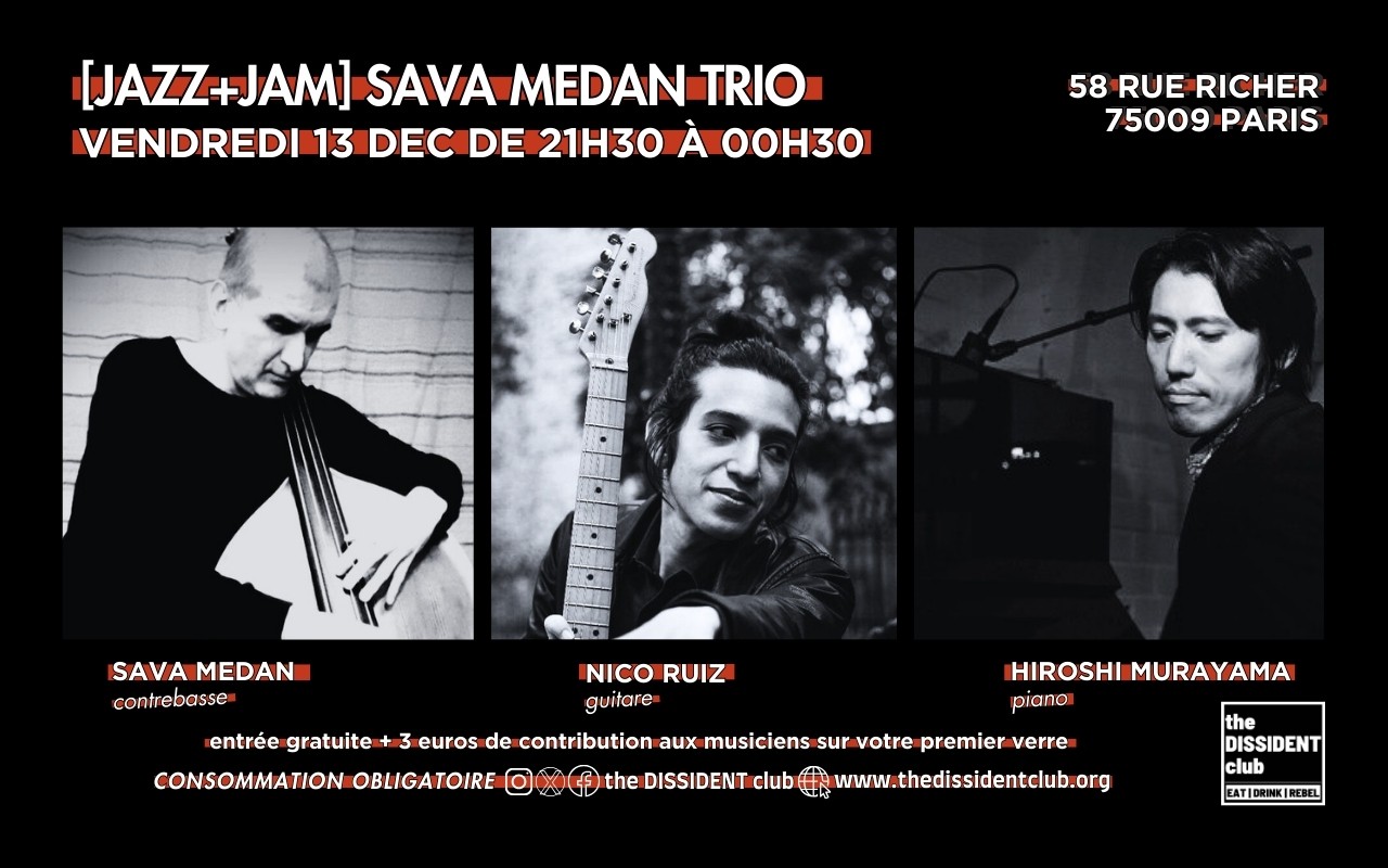 [JAZZ+JAM] Sava Medan Trio