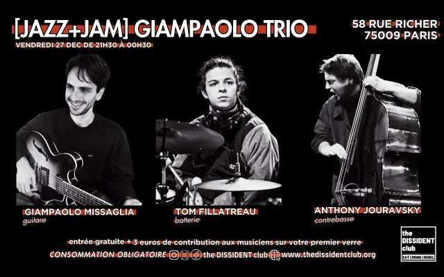 [JAZZ+JAM] Giampaolo Trio 