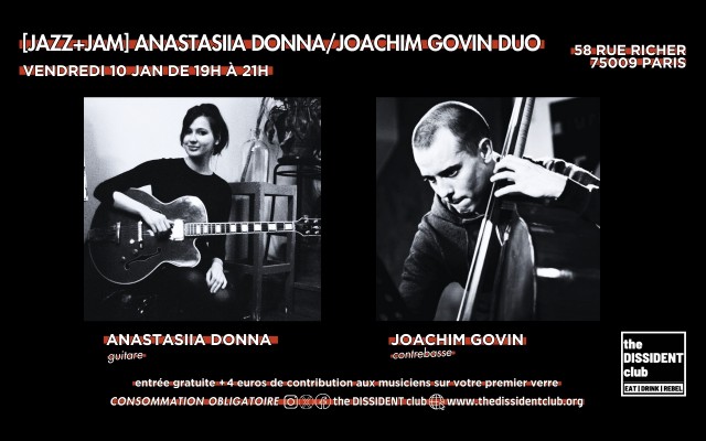 [JAZZ+JAM] Anastasiia Donna/Joachim Govin Duo