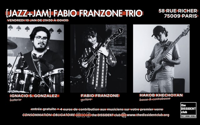  [JAZZ+JAM] Fabio Franzone Trio